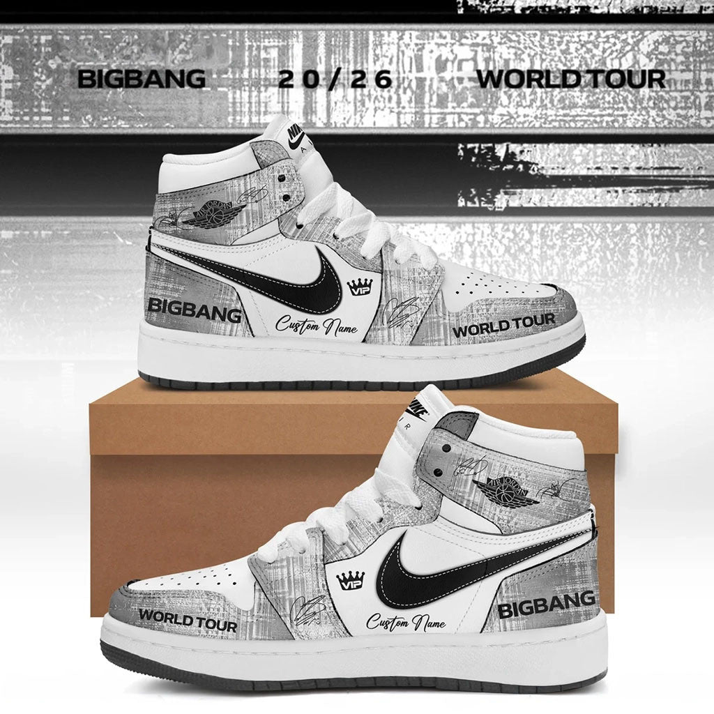 Personalized BigBang World Tour Signed Sneakers BigBang Merch 2026 Present For Kpop Lovers - Merchluma