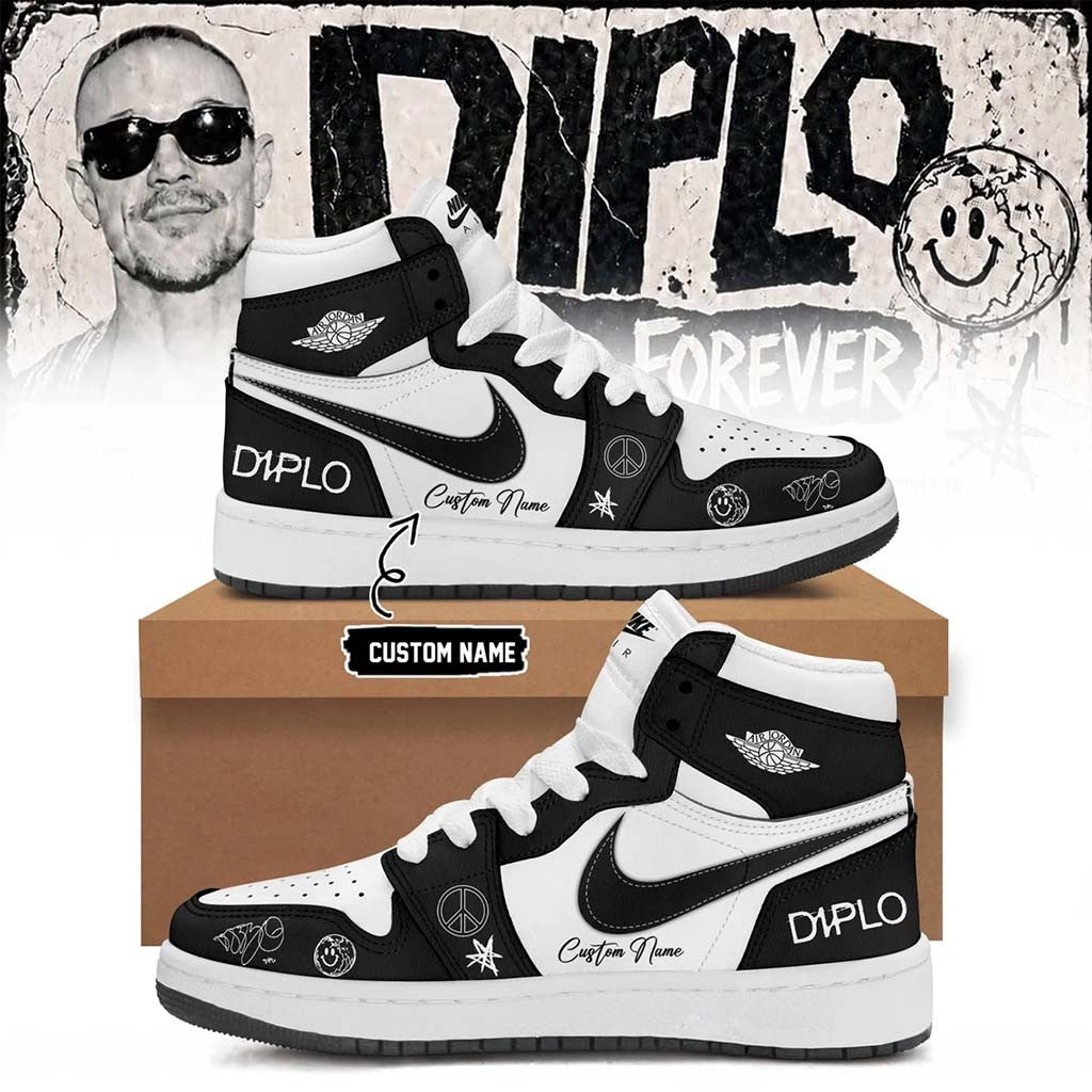 Personalized Diplo Merch 2026 On Tour Forever Signed Sneakers Best Gifts For Music Lovers - Merchluma