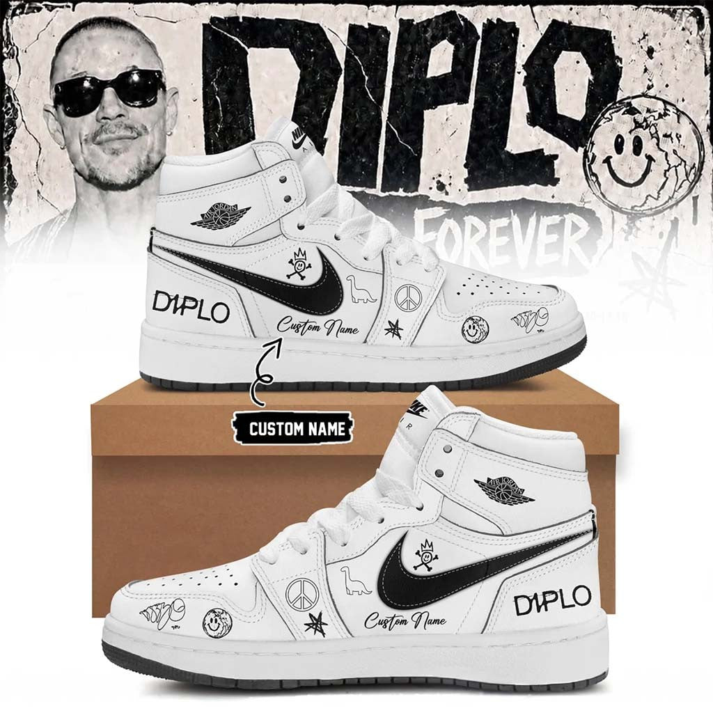 Personalized Diplo Merch 2026 On Tour Forever Signed Sneakers Cool Gifts For Music Lovers - Merchluma