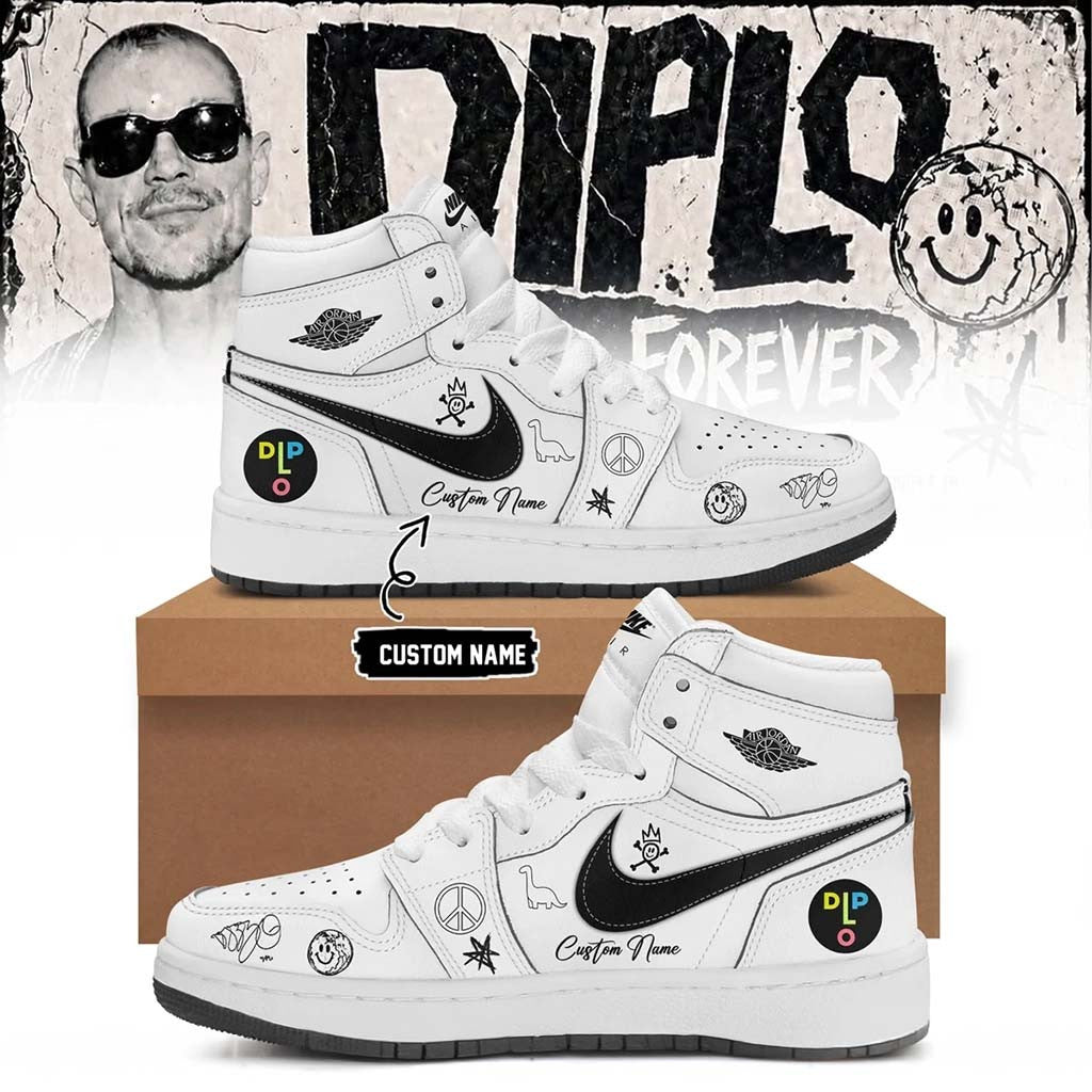 Personalized Diplo Merch 2026 On Tour Forever Signed Sneakers Gift Ideas For DJ Fans - Merchluma