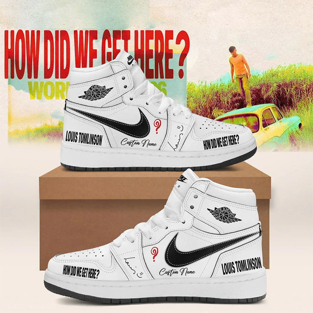 Personalized Louis Tomlinson Merch 2026 How Did We Get Here Tour Sneakers Best Gift For Fans - Merchluma
