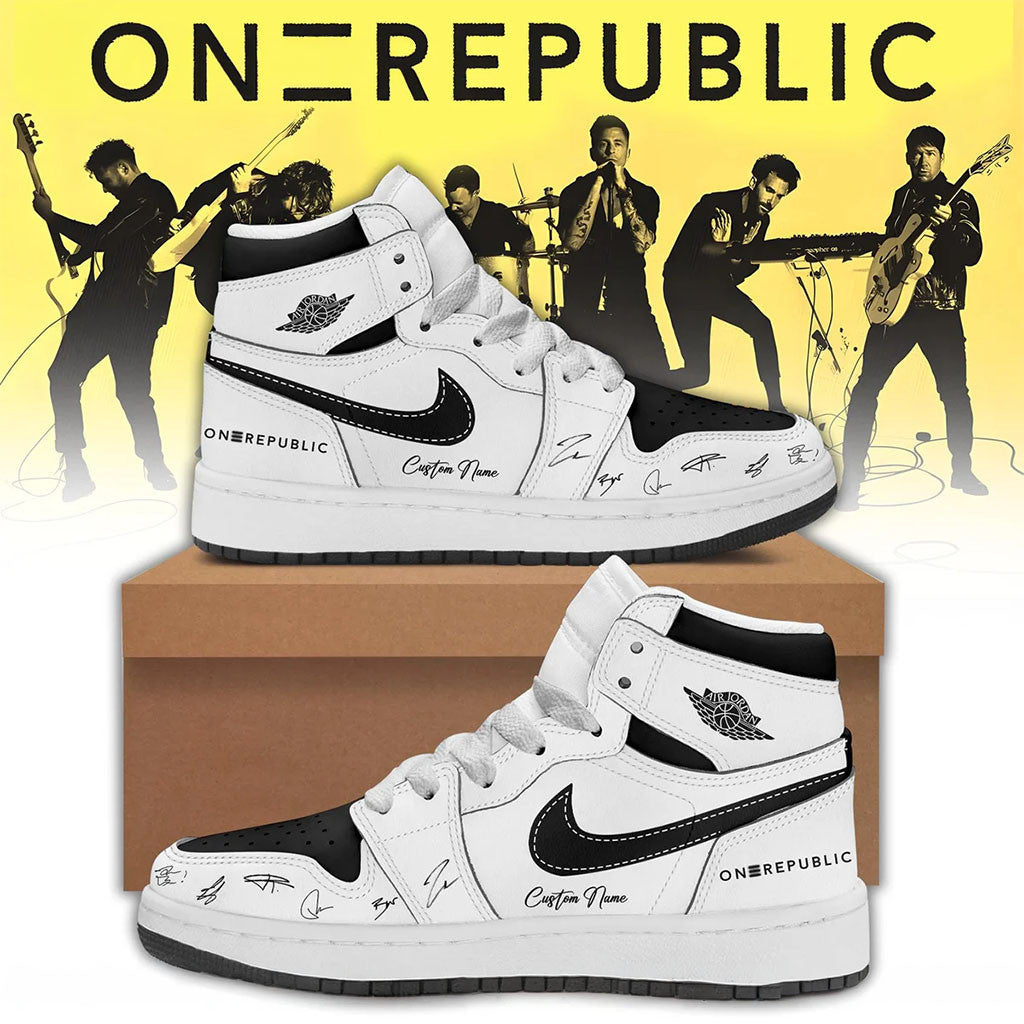Personalized OneRepublic Merch 2026 Band Signature Shoes Sneakers Best Gift For Music Lovers - Merchluma