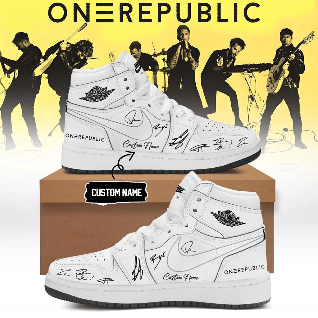 Personalized OneRepublic Merch 2026 Band Signature Sneakers Music Fan Shoes Gift For Brothers - Merchluma