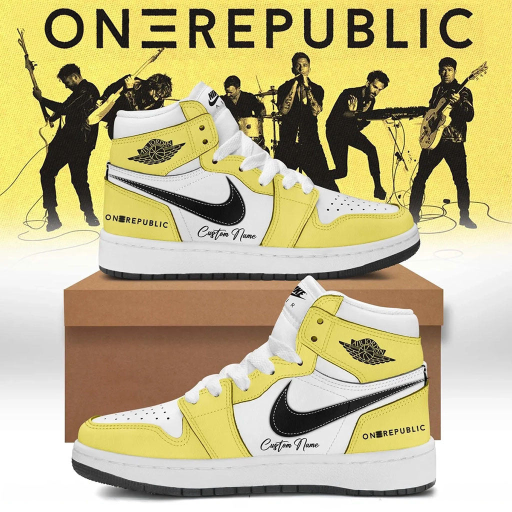 Personalized OneRepublic Merch 2026 Band Signature Sneakers Unique Gift For Music Lovers - Merchluma