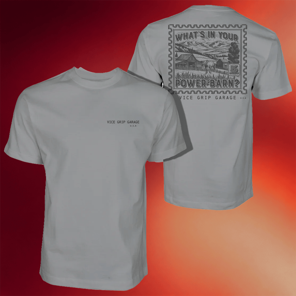 Vice Grip Garage Merch VGG What's In Your Power Barn Shirt Birthday Gift Ideas For Husband - Merchluma