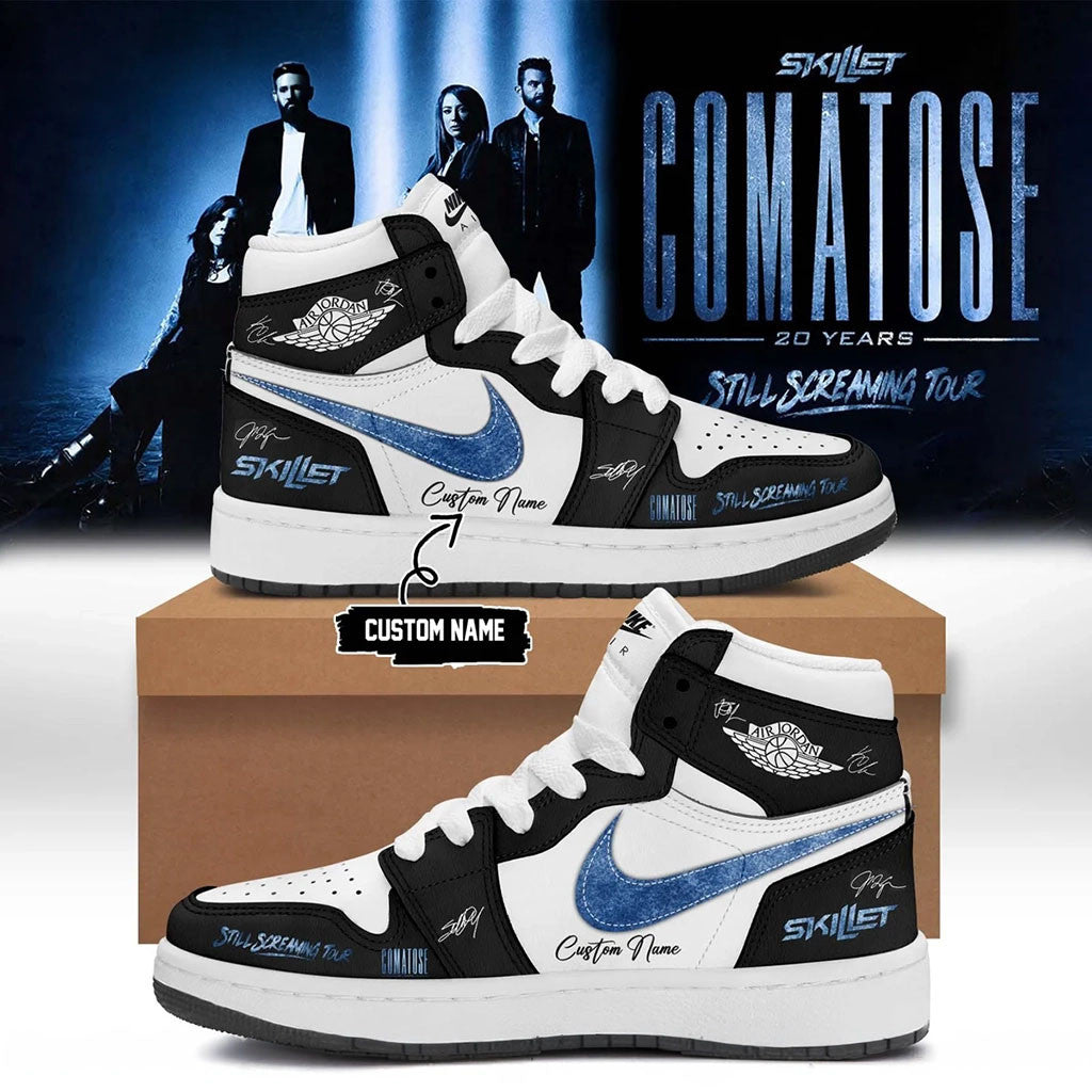 Personalized Skillet Merch 2026 Comatose Still Screaming Tour Shoes Gifts For Boyfriend - Merchluma