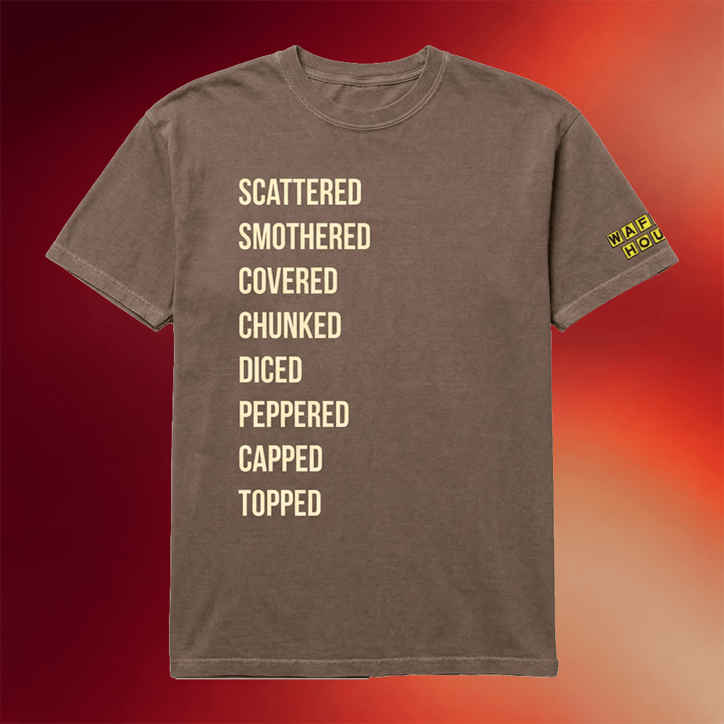 Waffle House Merch 2026 Scattered Smothered And Covered Shirt Great Father's Day Gifts - Merchluma