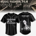 Charli XCX Music Fashion Film 2026 Tour Baseball Jersey Oblivion Is Freedom Charli XCX Merch - Merchluma