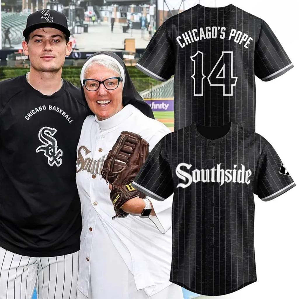 Chicago White Sox Southside Chicago's Pope 14 Baseball Jersey White Sox Merch Baseball Fan Gift - Merchluma