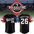 Chicago White Sox X Police And Fire Night 2026 Jersey White Sox Merch Gift For Baseball Fans - Merchluma