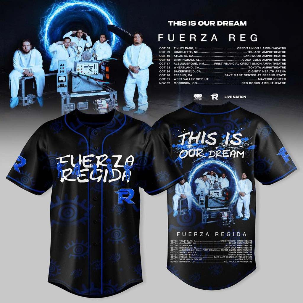Fuerza Regida This Is Our Dream Tour 2026 Leg 2 Jersey Fuerza Regida Merch Band Fan Gifts - Merchluma
