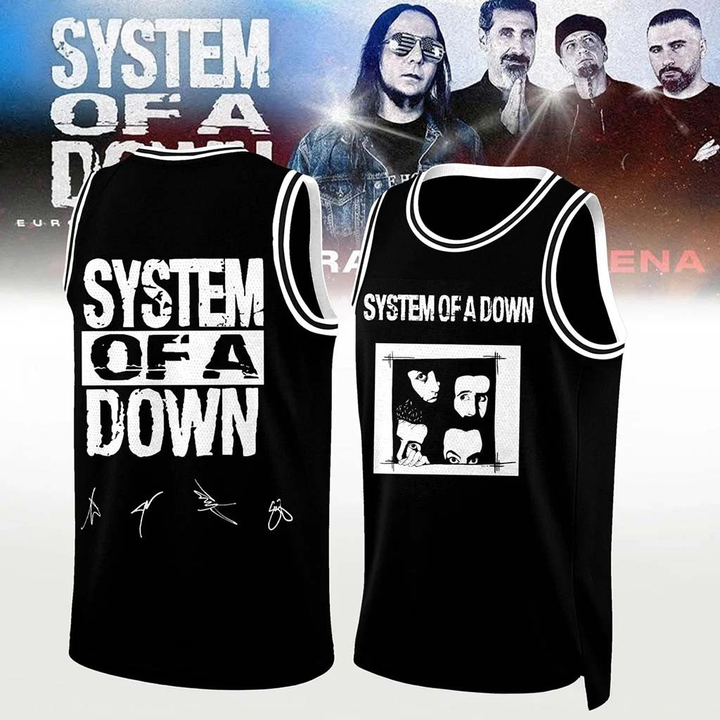 System Of A Down Signed Jersey 2026 SOAD Merch Present For Heavy Metal Band Fans - Merchluma