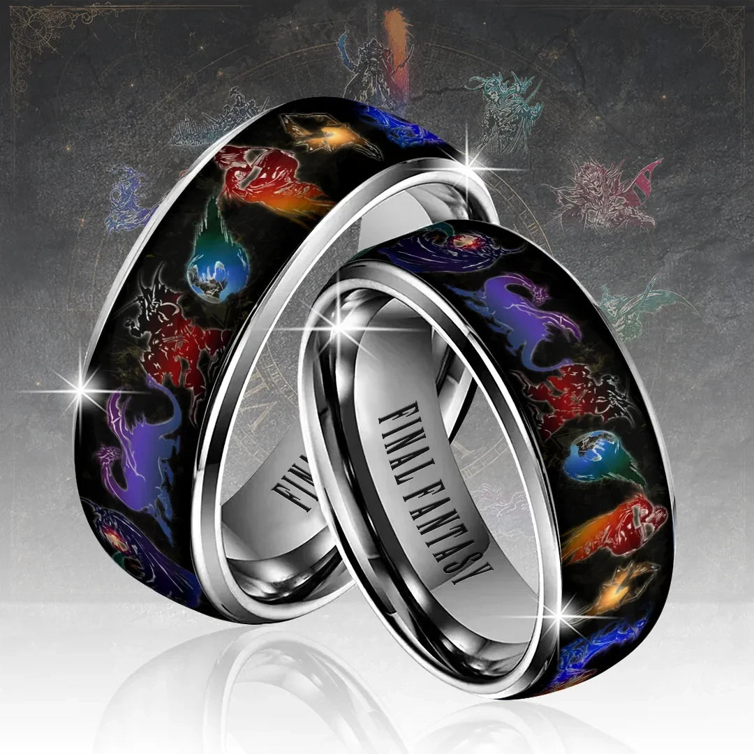 Final Fantasy Characters Ring Video Game Lover Gear Final Fantasy Merch Gifts For Friend - Merchluma