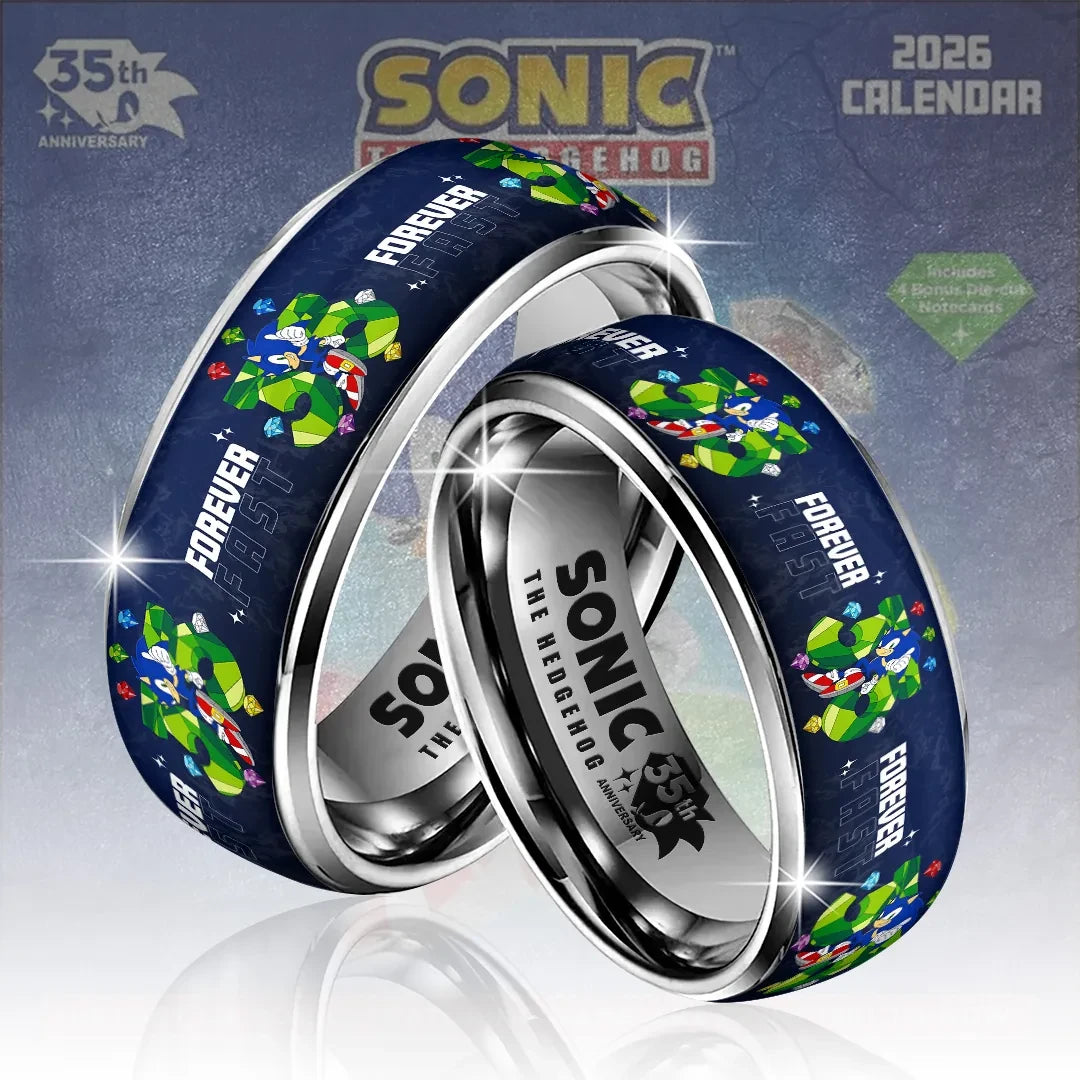 Sonic The Hedgehog 35th Anniversary Merch 2026 Forever Fast Ring Gift Ideas For Brothers - Merchluma