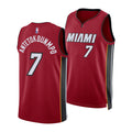 #7 Giannis Antetokounmpo Basketball Jersey Red Miami Heat 2026 Merch Basketball Fan Gifts - Merchluma