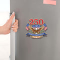 250 Years USA Anniversary Fridge Magnet 250th Anniversary USA 1776-2026 Merch Gifts For Wife - Merchluma