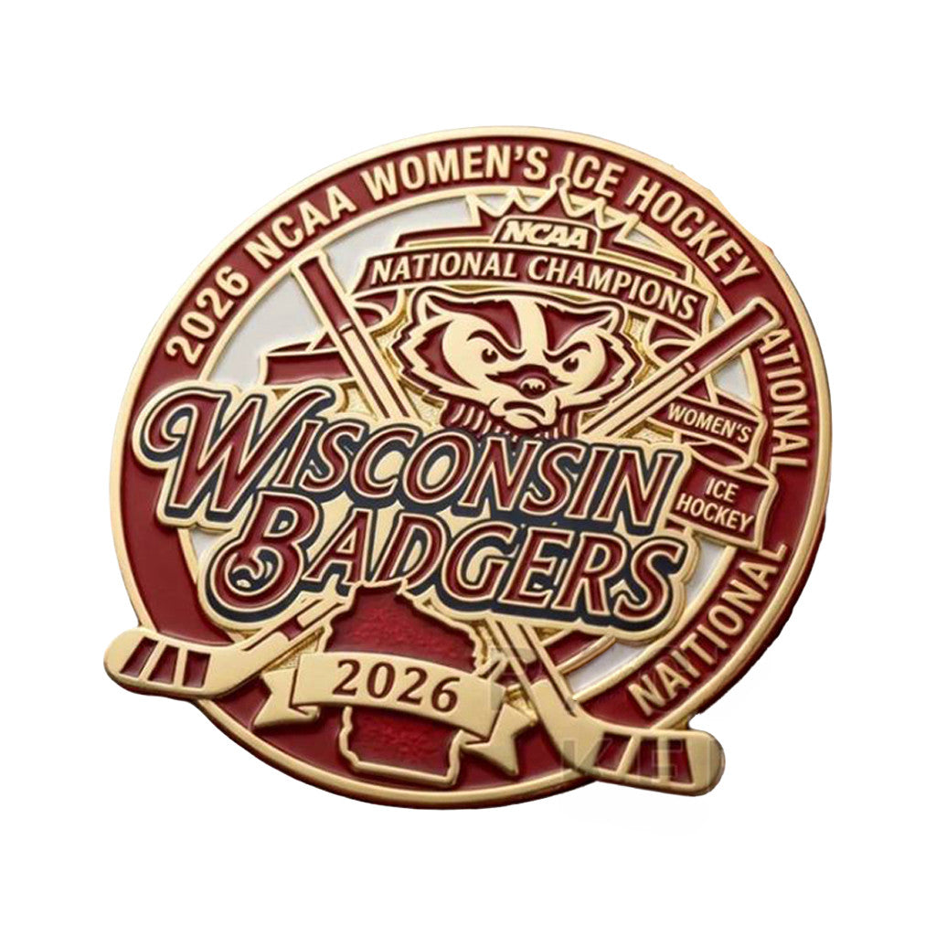 Wisconsin Badgers Women's Ice Hockey NCAA National Championship 2026 Commemorative Lapel Pin - Merchluma