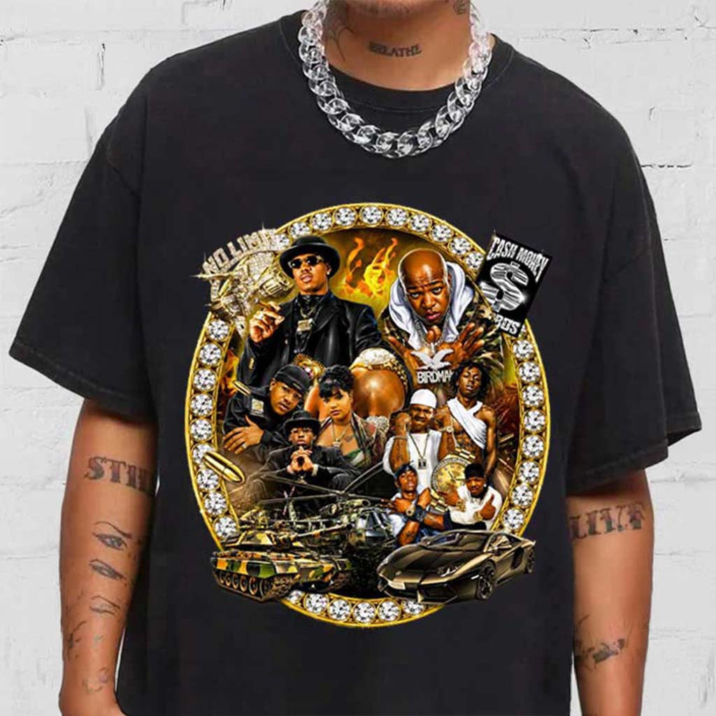 Cash Money Vs No Limit Tour Hip Hop Rap Concert T-Shirt Fan Merch Gifts For Rap Lovers - Merchluma