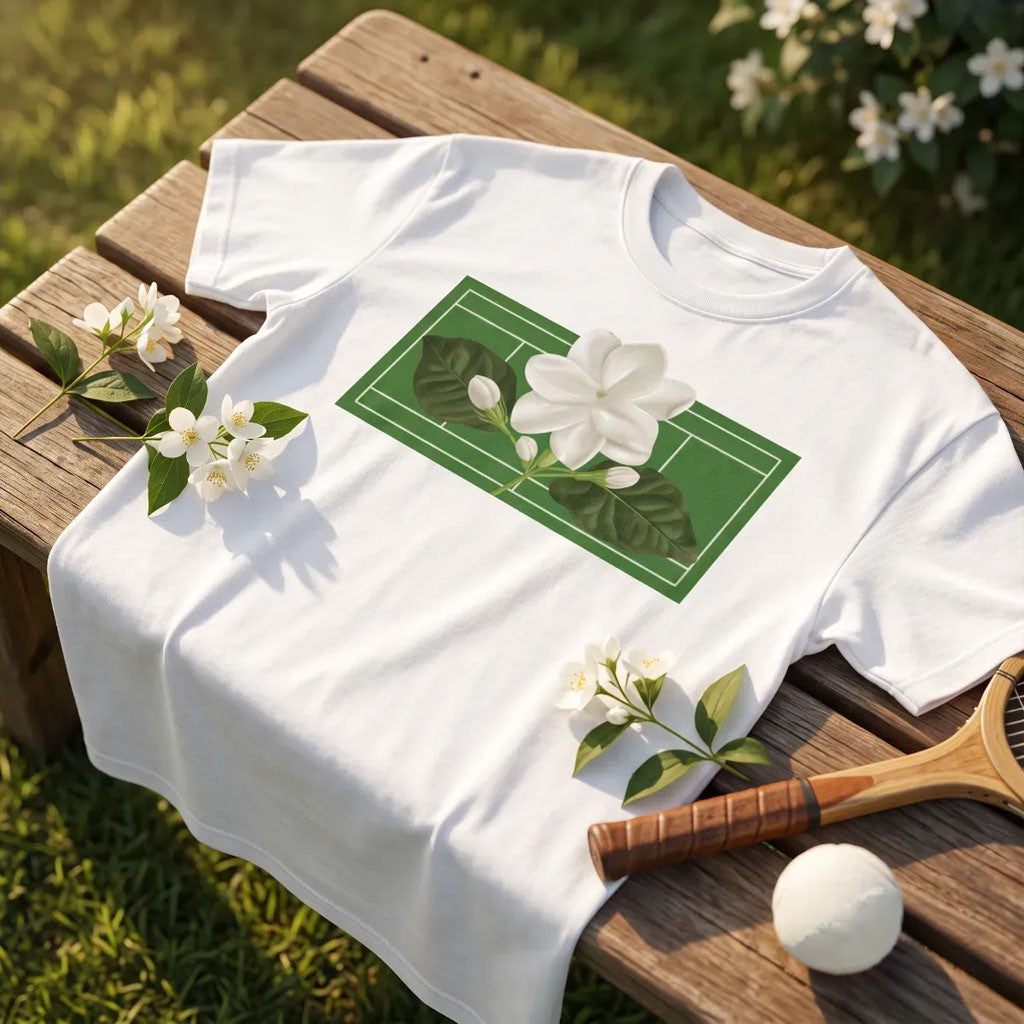 Alex Eala Merch 2026 Alex Eala Sampaguita Flower Bloom Tennis Graphic Shirt White Gift For Fans - Merchluma