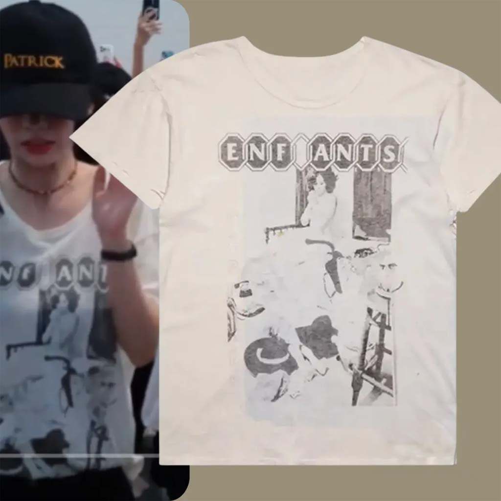 Aespa Karina Enfants Riches Deprimes Show Me Kansas T-Shirt At The Airport Gifts For Fans - Merchluma
