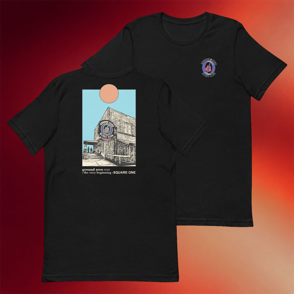 Ground Zero Blues Club Merch 2026 Drawn T-Shirt Square One Shirt Gift For Brothers - Merchluma