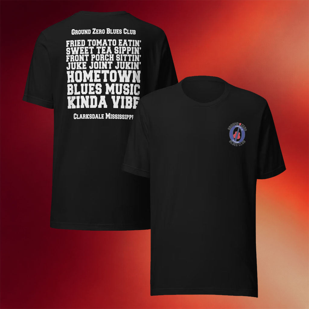Ground Zero Blues Club Merch 2026 Ground Zero Vibes T-Shirt Black Present For Husband - Merchluma