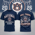 Auburn Tigers Road to Glory 2026 Football Champions Shirt Auburn Tigers Merch Friends Gifts - Merchluma