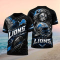 Detroit Lions Lion Mascot Football Graphic Shirt Lions Merch Best Gift For Football Lovers - Merchluma
