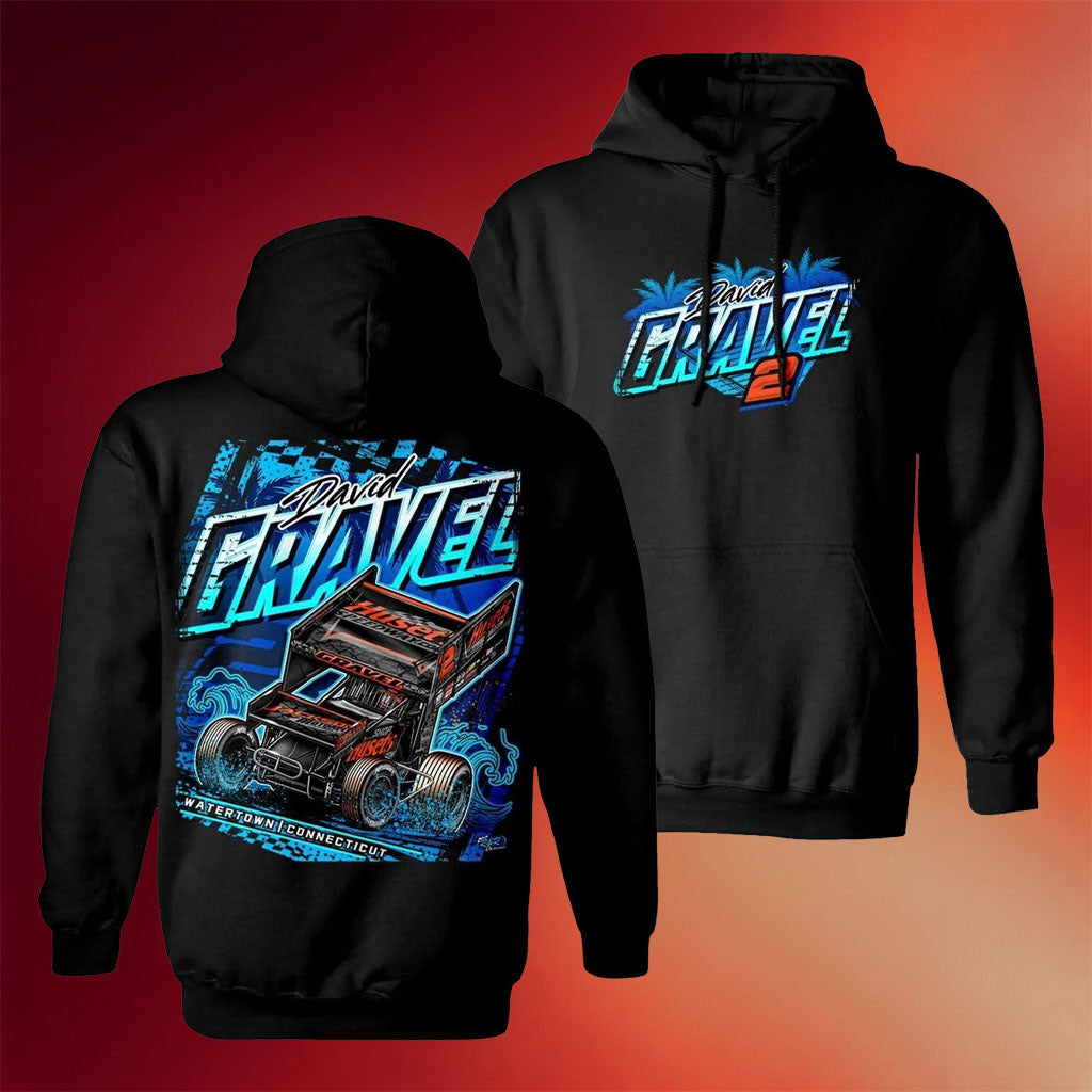 David Gravel Merch 2026 Blue Wave Hoodie #2 David Gravel Hooded Sweatshirt Gift For Fans - Merchluma