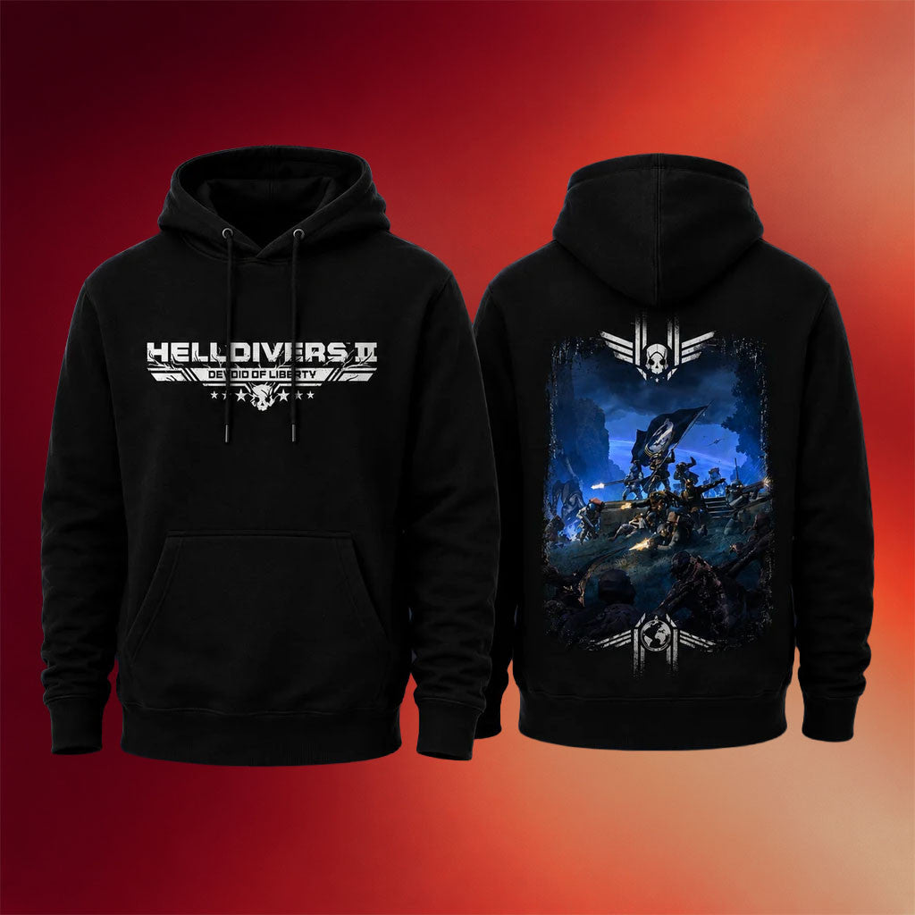 Helldivers Merch 2026 Helldivers II Devoid Of Liberty Black Hoodie Gift For Friends - Merchluma