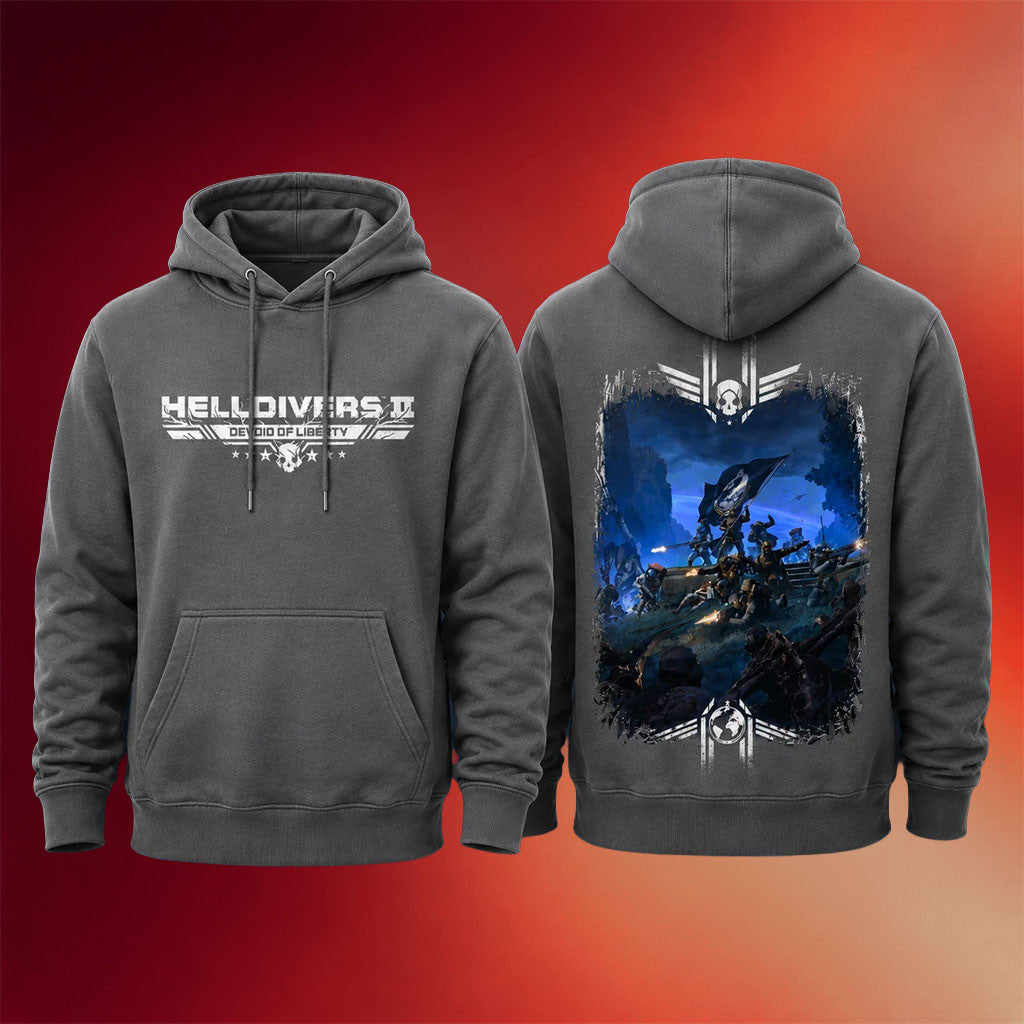 Helldivers Merch 2026 Helldivers II Devoid Of Liberty Hoodie Birthday Gift For Boyfriend - Merchluma