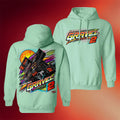 David Gravel Merch 2026 Color Surge Hoodie 2019 National Champ Merch Race Car Fan Gifts - Merchluma