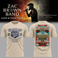 Zac Brown Band Merch Love and Fear Tour 2026 in Fenway Park T-Shirt Gifts For Music Enthusiasts - Merchluma