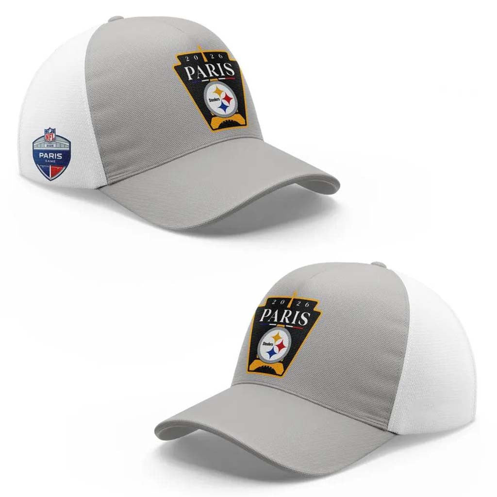 Pittsburgh Steelers Merch 2026 Paris Game Graphic Hat Best Gifts For Football Fans - Merchluma