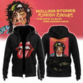 The Rolling Stones Merch 2026 Foreign Tongues Album Signed Zip Hoodie Gift for Rock Band Fans - Merchluma