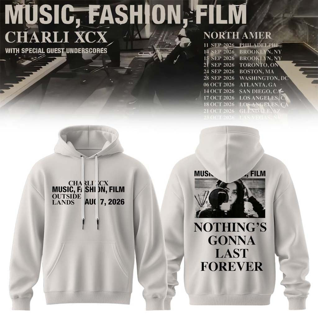 Charli XCX Music Fashion Film 2026 Tour Hoodie Charli XCX Merch Present For Music Lovers - Merchluma