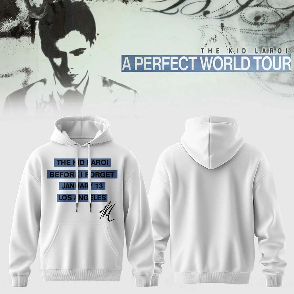 The Kid Laroi A Perfect World Tour Hoodie Before I Forget Hoodie The Kid Laroi Merch Fan Gifts - Merchluma