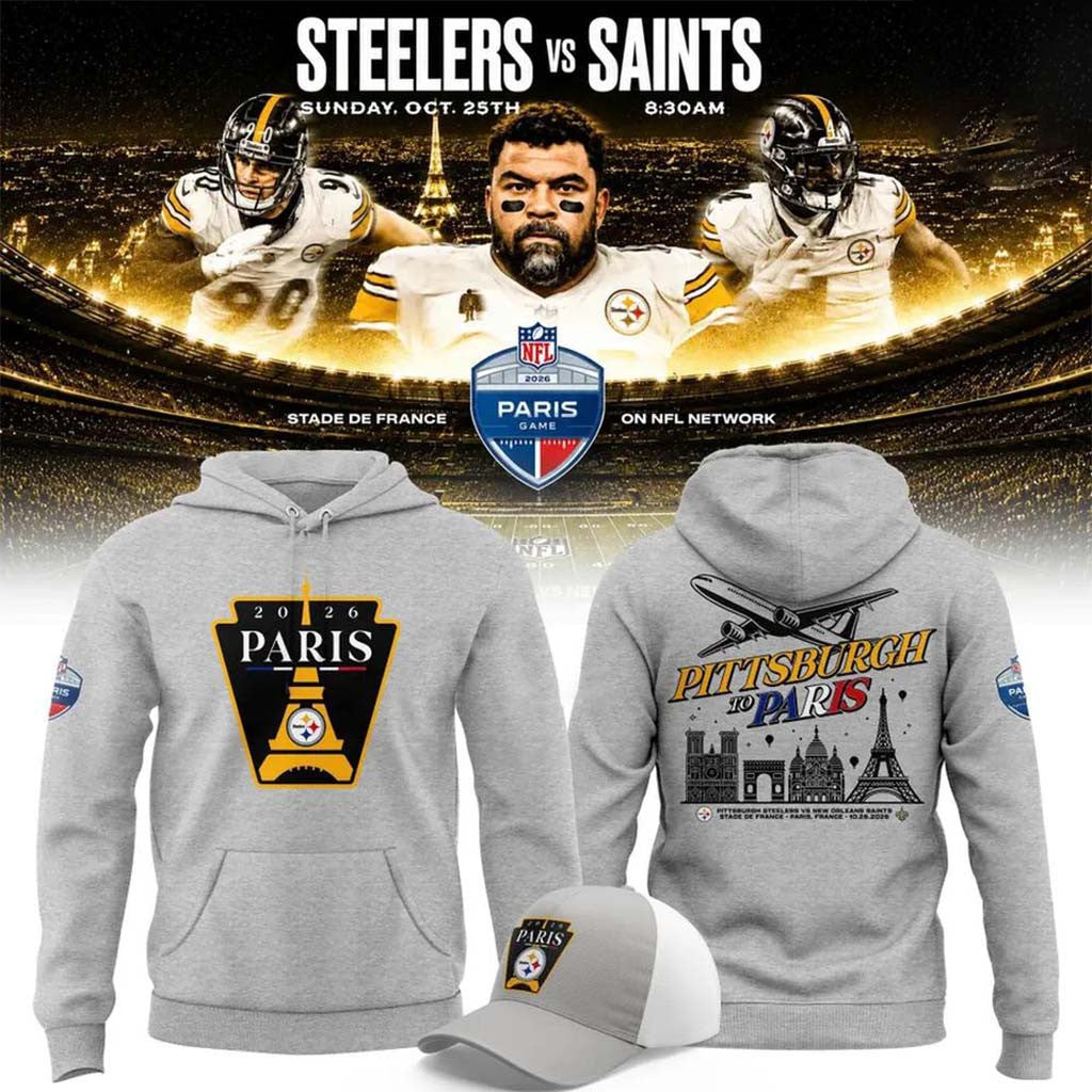Pittsburgh Steelers Merch 2026 Paris Game Collection Hoodie Gift For Football Lovers - Merchluma
