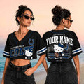 Personalized Indianapolis Colts Hello Kitty Football Crop Baseball Jersey Colts Merch Fan Gifts - Merchluma
