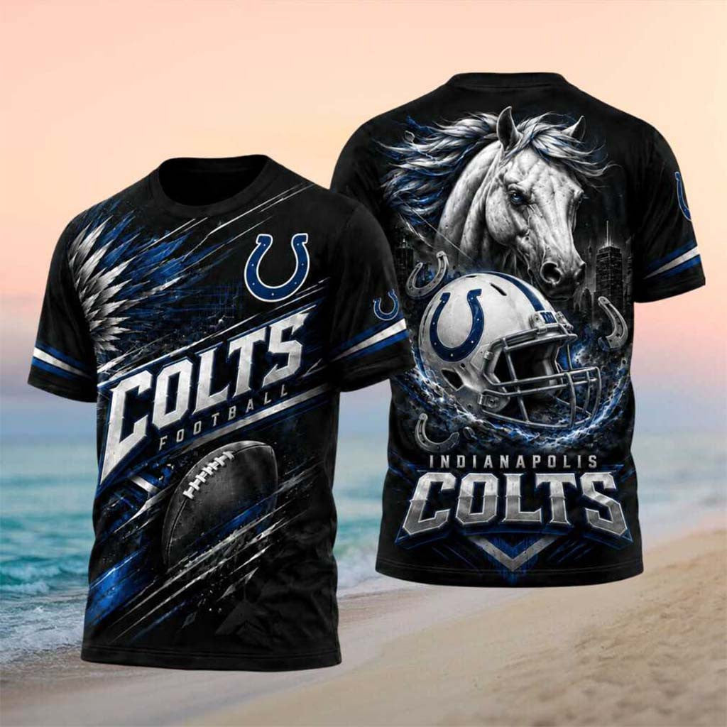 Indianapolis Colts Football White Horse Helmet Sports Shirt Colts Merch Gifts For Game Day - Merchluma