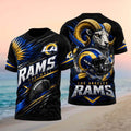 Los Angeles Rams Football Horned Ram Helmet Graphic Shirt LA Rams Merch Gift For Brothers - Merchluma
