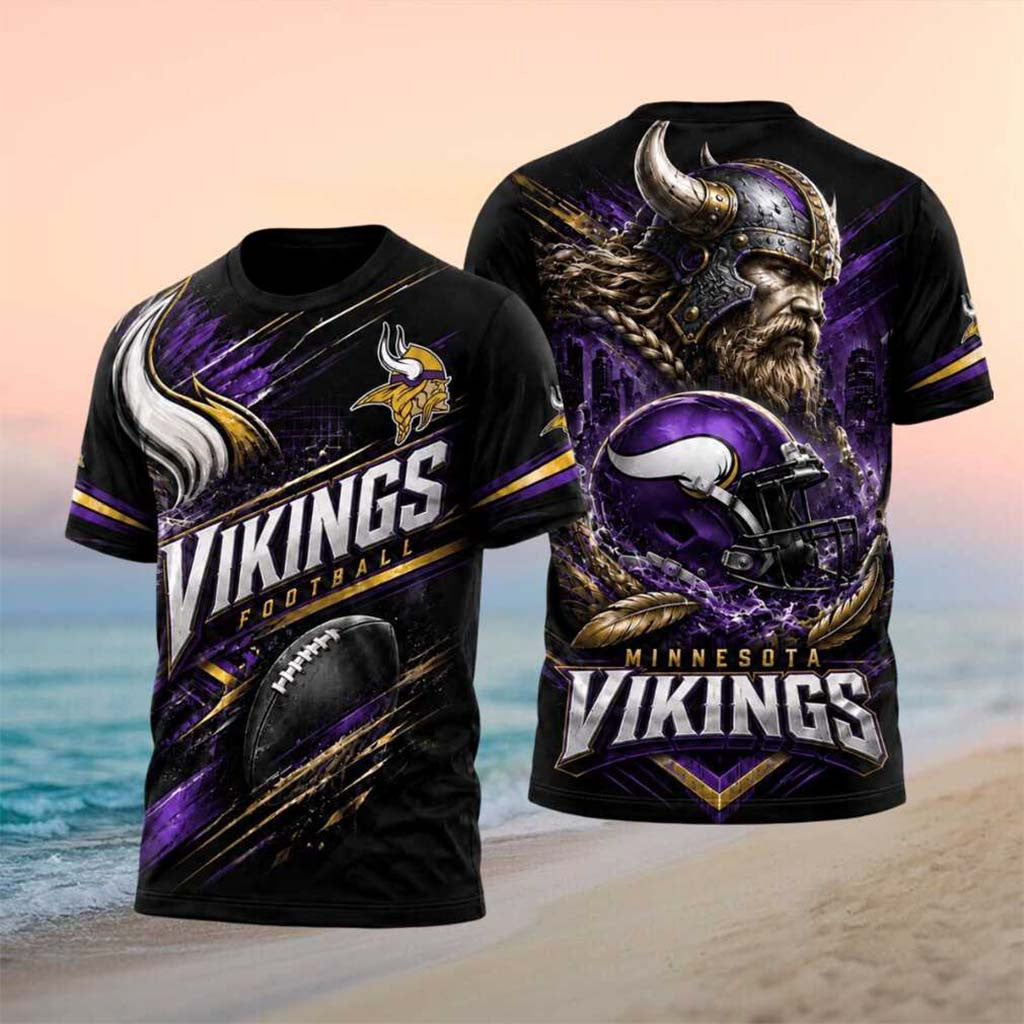 Minnesota Vikings Football Norseman Helmet Graphic Shirt MN Vikings Merch Gift For Him - Merchluma