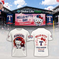 Texas Rangers Hello Kitty Day 2026 Graphic T-Shirt Texas Rangers Merch Gift For Baseball Fans - Merchluma