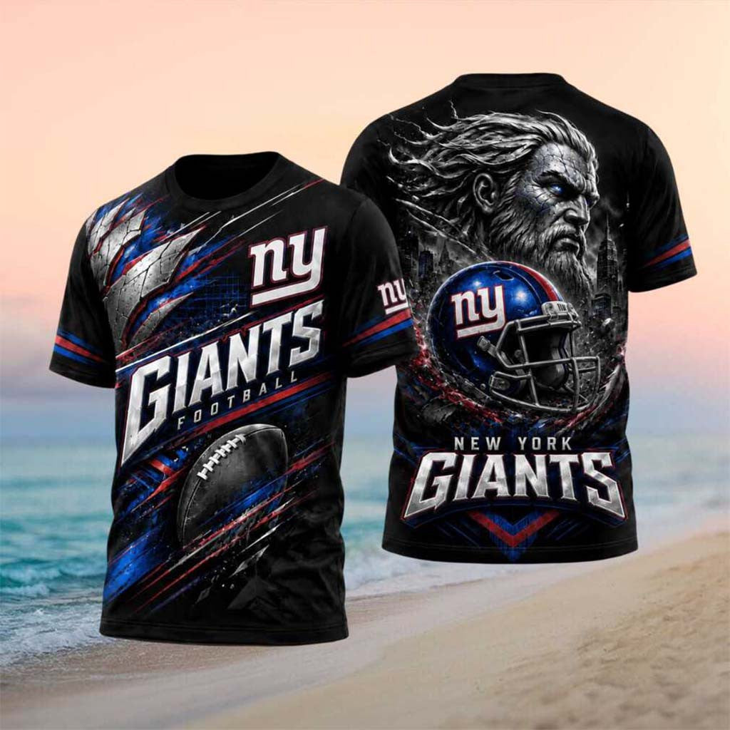 New York Giants Zeus Helmet Football Graphic Shirt NY Giants Merch Gift For Football Lovers - Merchluma