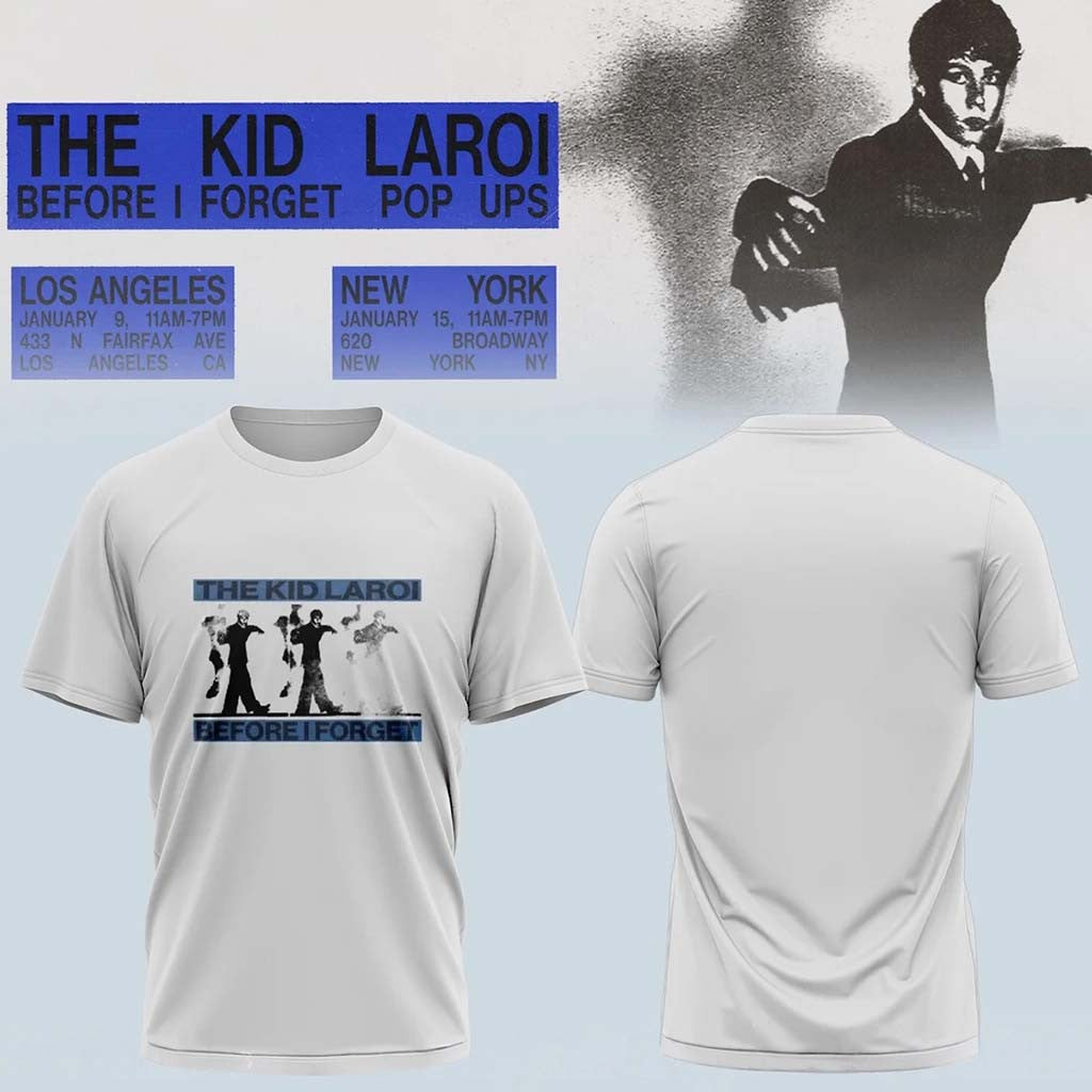 The Kid Laroi Merch 2026 A Perfect World Tour T-Shirt Before I Forget Tee Gift For Husband - Merchluma