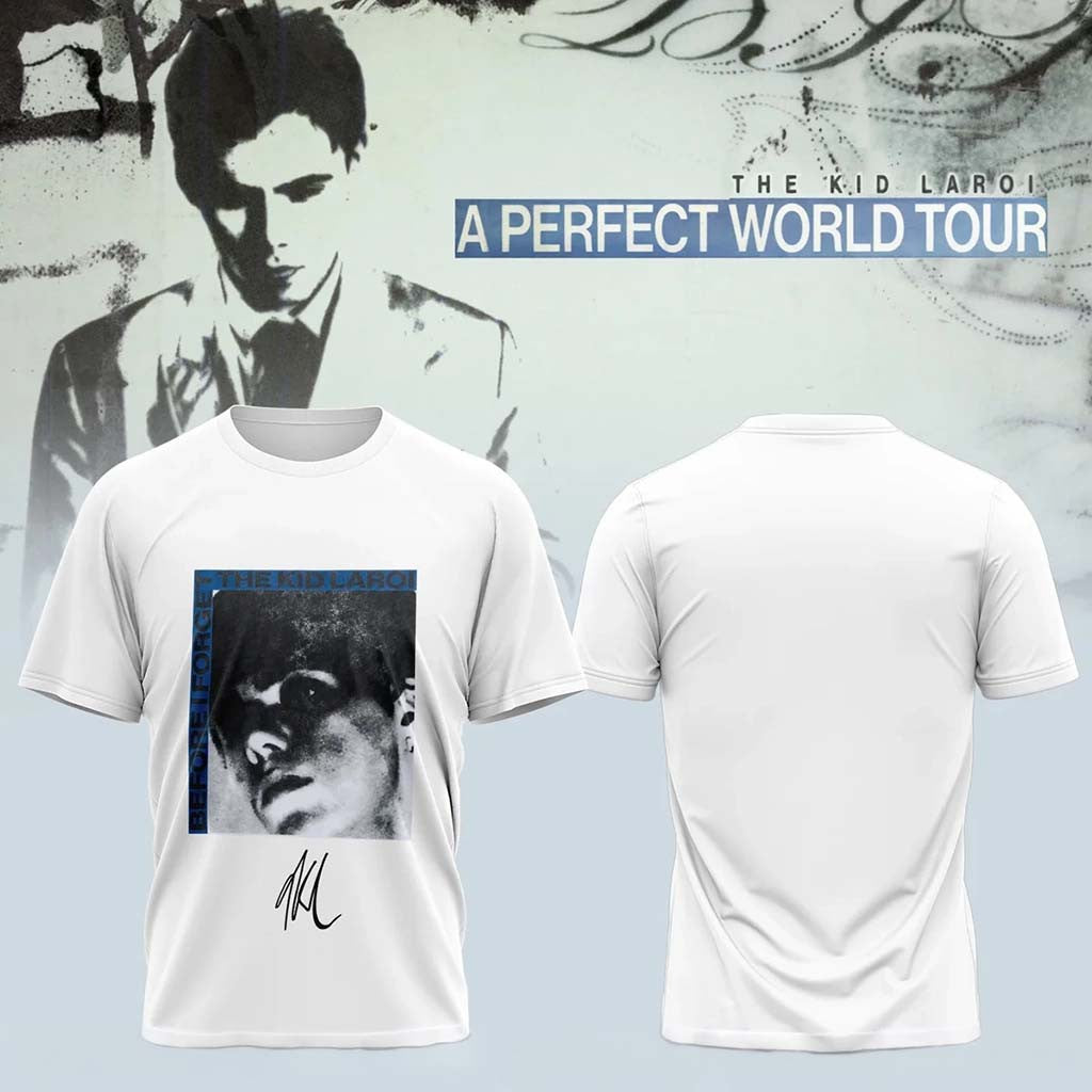 The Kid Laroi Merch 2026 A Perfect World Tour T-Shirt Before I Forget Tee Present For Fans - Merchluma