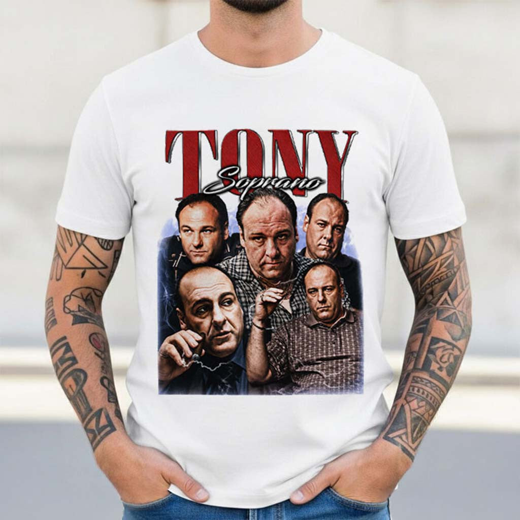 Tony Soprano James Gandolfini The Sopranos Movie T-Shirt Present For Husband - Merchluma