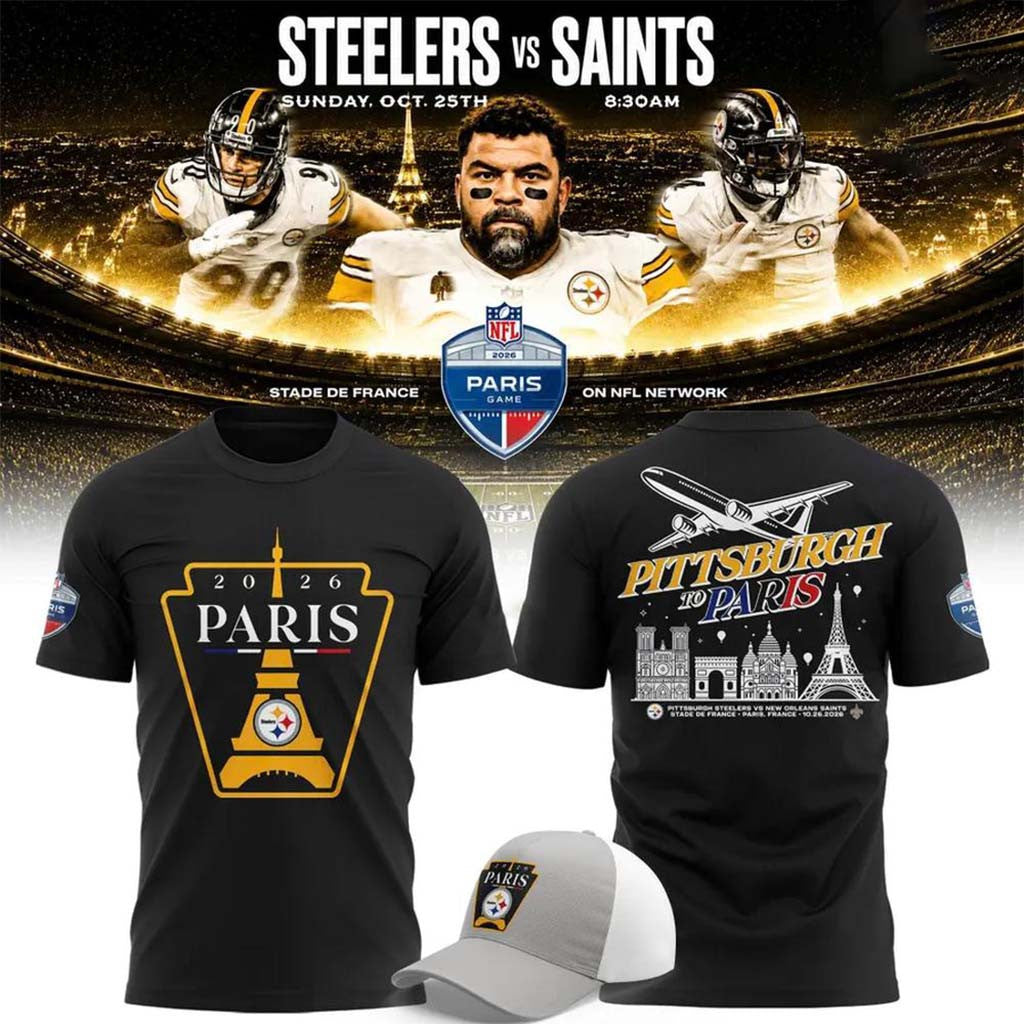 Pittsburgh Steelers Merch 2026 Paris Game Collection T-Shirt Presents For Football Fans - Merchluma