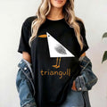 Triangull Bird Pun Triangle Seagull T-Shirt Funny Geometry Shirt Gift For Besties - Merchluma