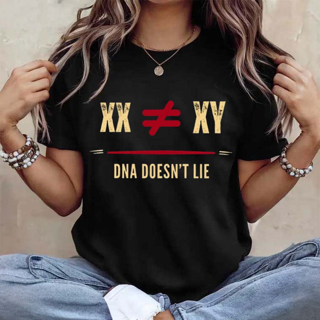 XX XY DNA Doesn't Lie T-Shirt Women's Sports Support Gifts Ideas For Her - Merchluma